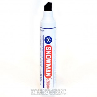 Marker floral Snowman BLACK 600 negru cu vârf lat